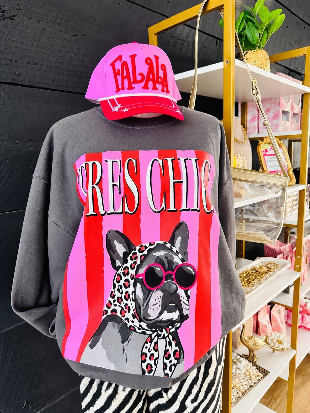 Falala Pink & Red Star Cap