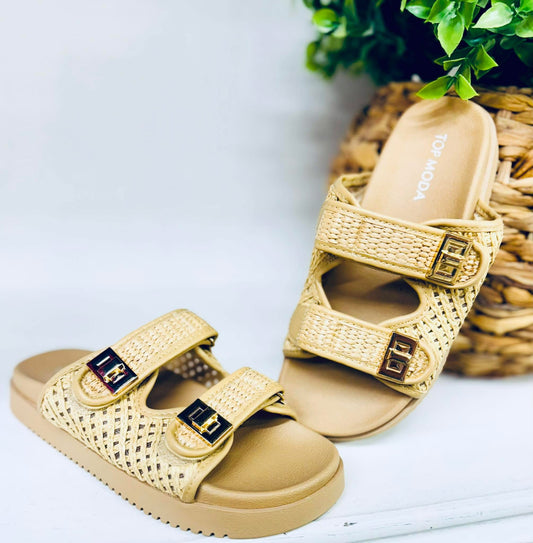 No Filter Raffia Sandal
