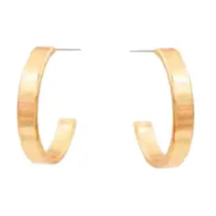 Flat Small Gold Hoop