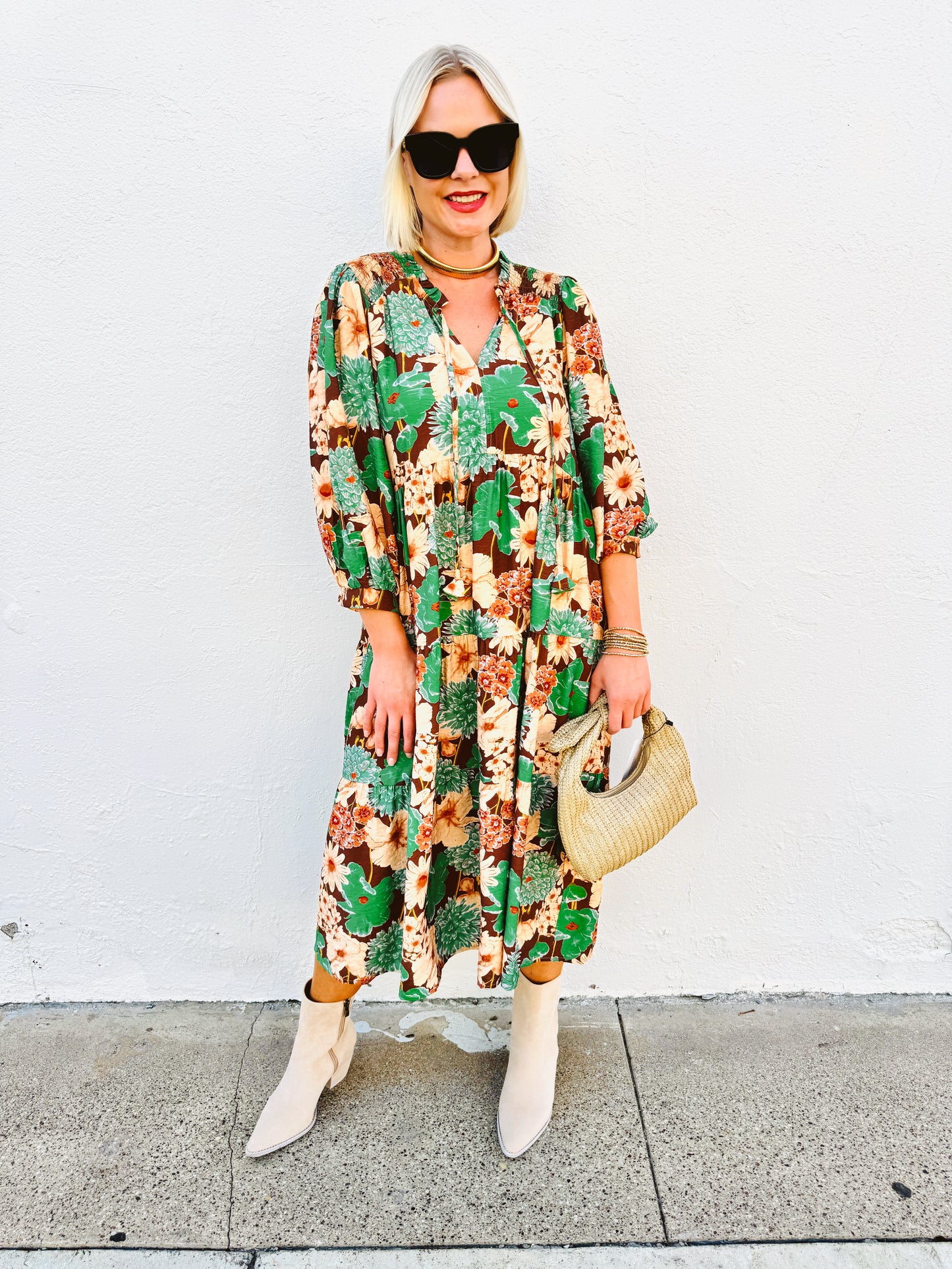 Autumn Encounters Midi Dress