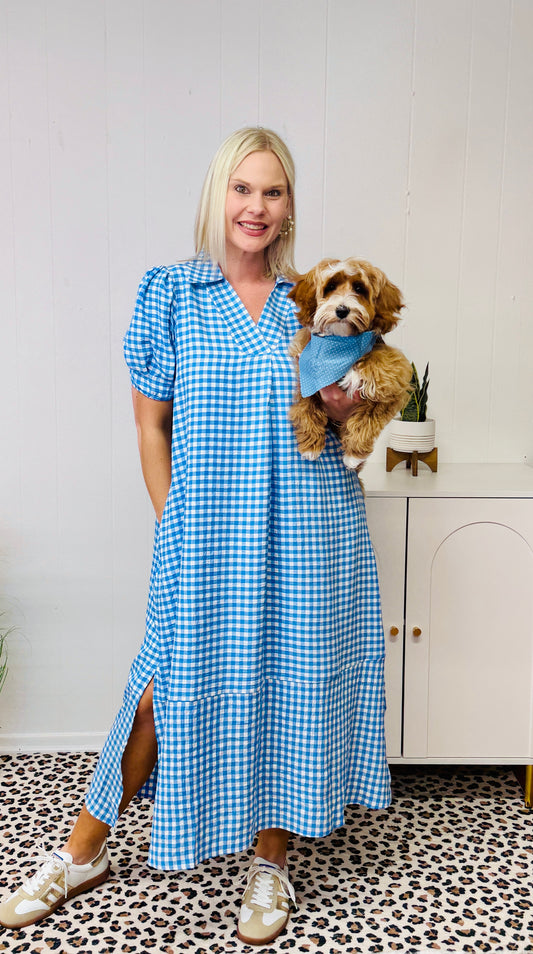 Summer Picnic Gingham Dress