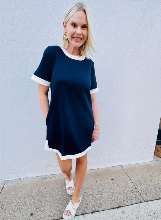 Anchors Away Navy Dress