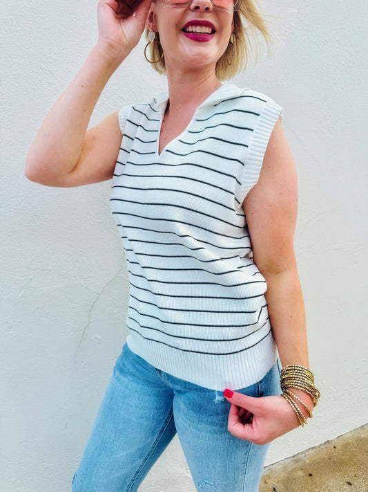 Tell Me Everything Striped Top