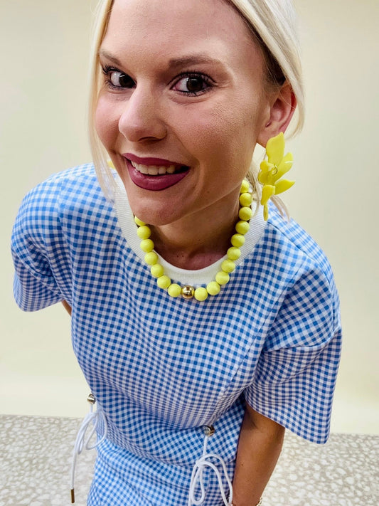 Gingham Daydate Mini Dress