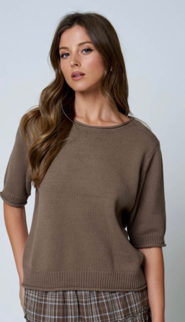 Hayride Cutie Raw Edge Sweater