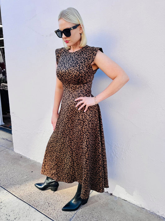 Urban Jungle Glam Leopard Midi