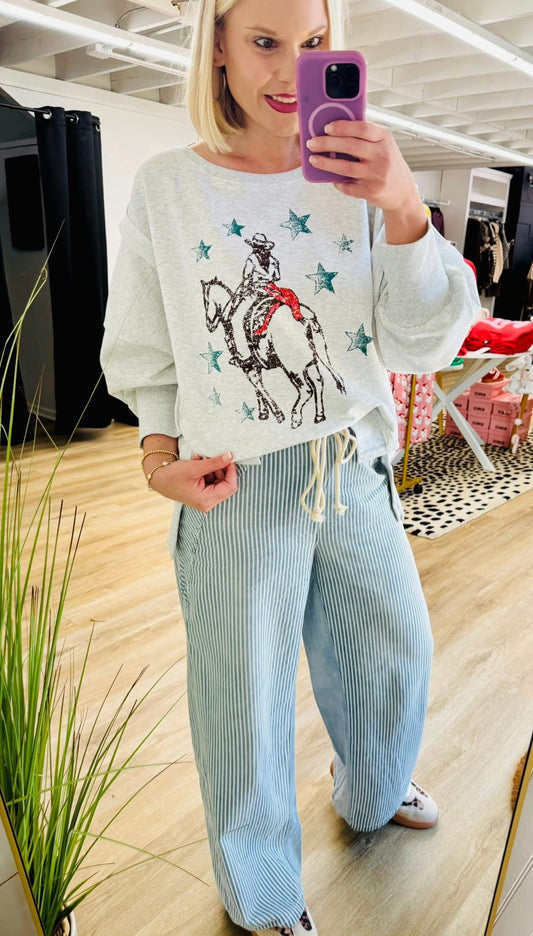 Horse & Rider Graphic Sweatshirt