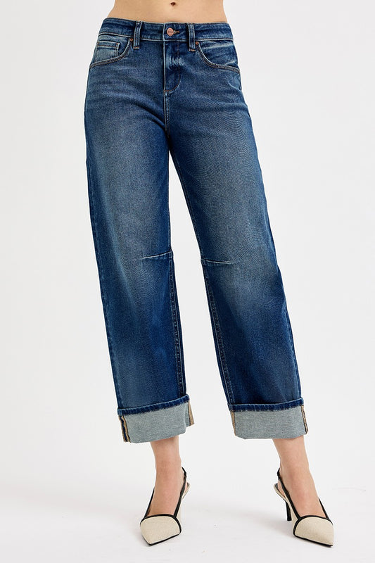Slouchy Barrel Leg Jeans