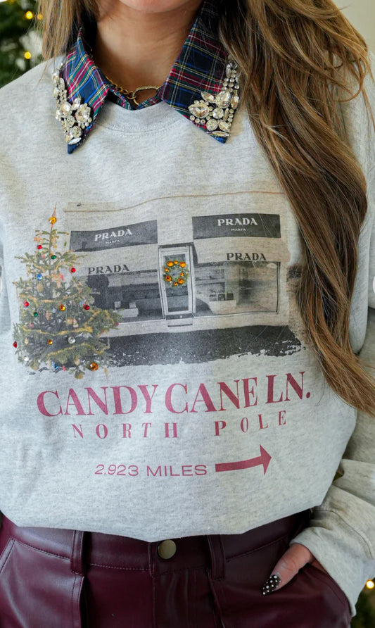 Candy Cane Crewneck