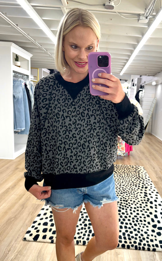 Cheetah Casual Crewneck