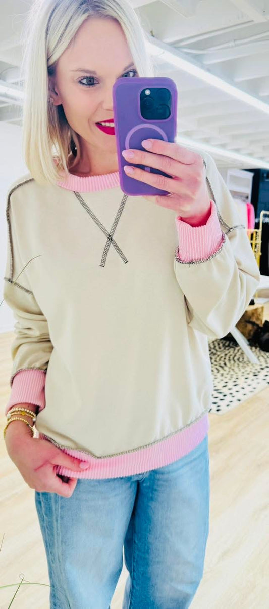 Espresso Please Contrast TrimTop