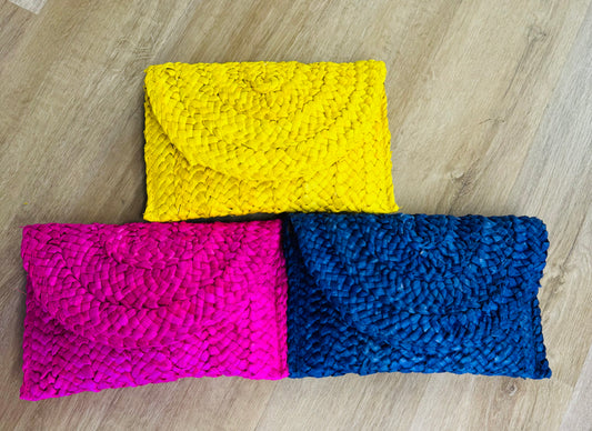 The Maribel Straw Clutch