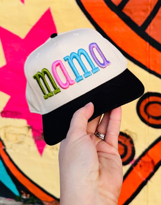 Mama Color Block Cap