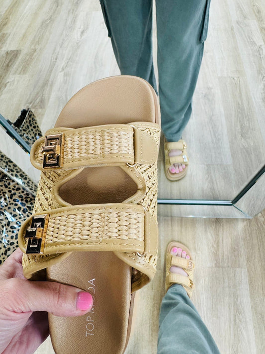 No Filter Raffia Sandal