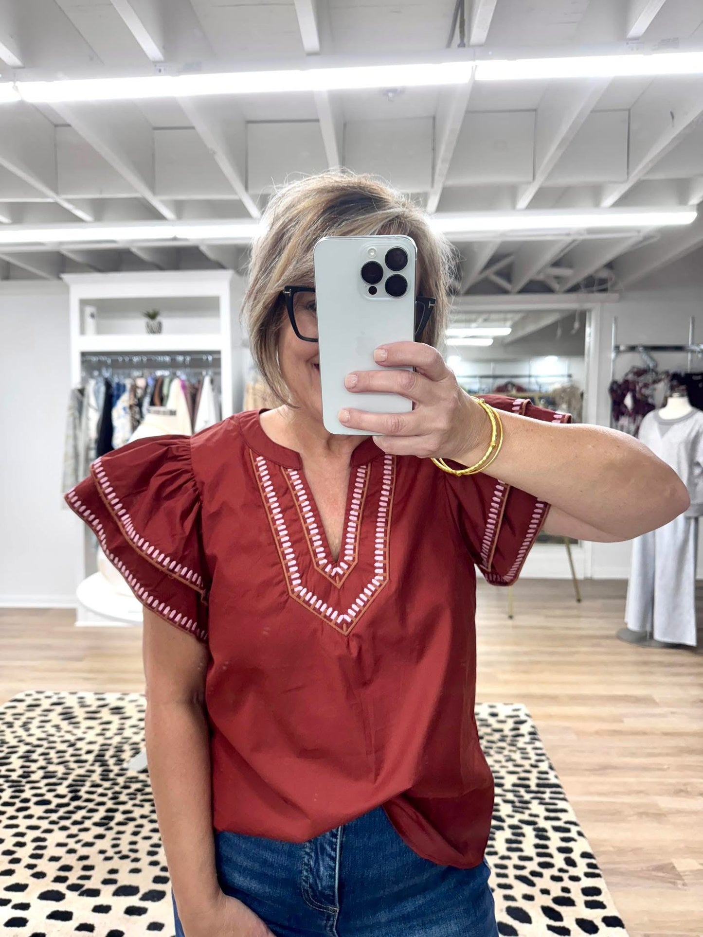 Easy Breezy Flutter Sleeve Top