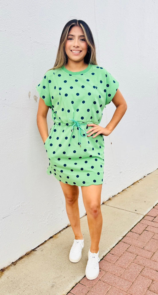 The Dottie Drawstring Dress