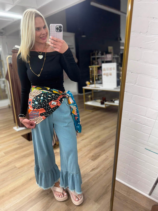 The Boho Belle Wide Leg Denim