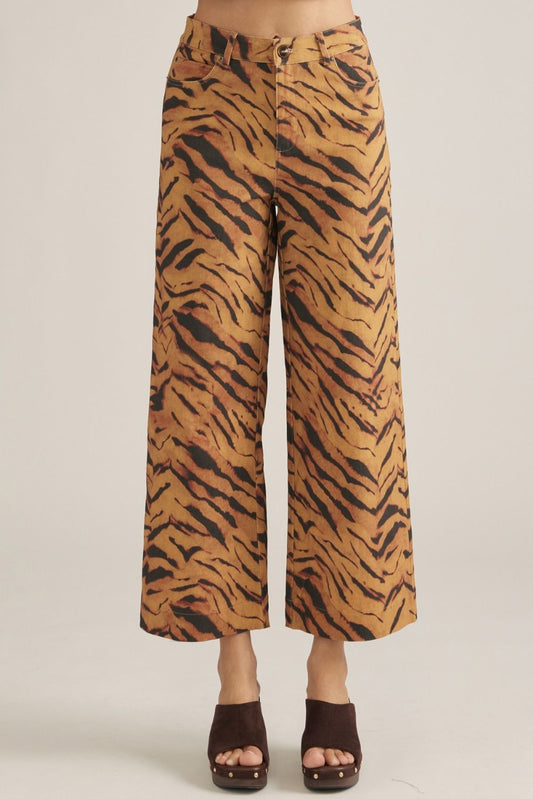 Eye Of The Tiger Print Pants