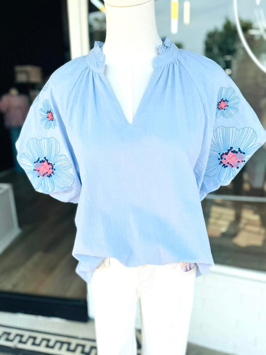 The Freya Embroidered Top