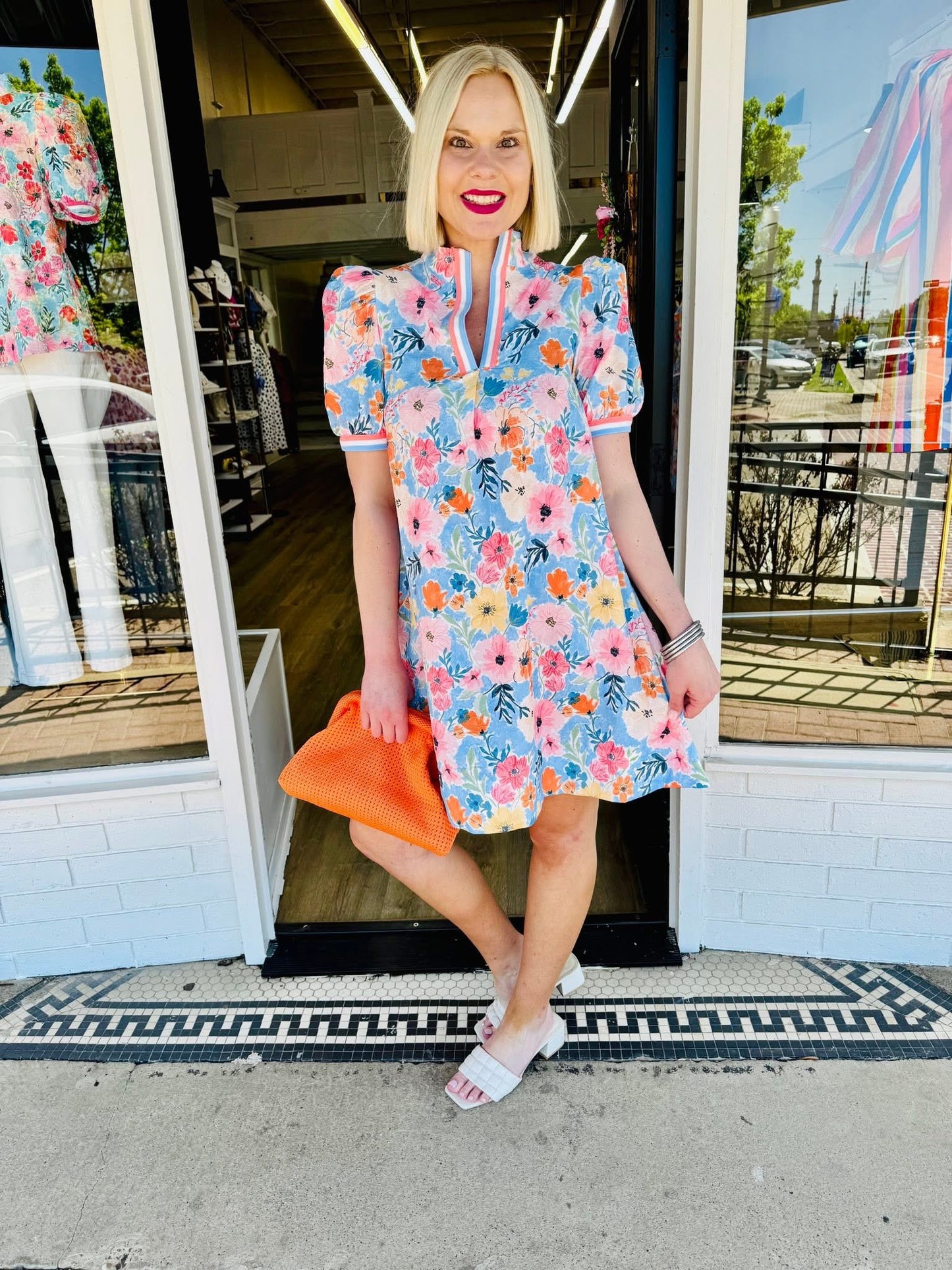 Blooming With Cheer Floral Dress