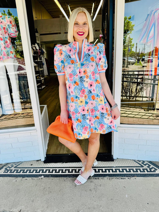 Blooming With Cheer Floral Dress