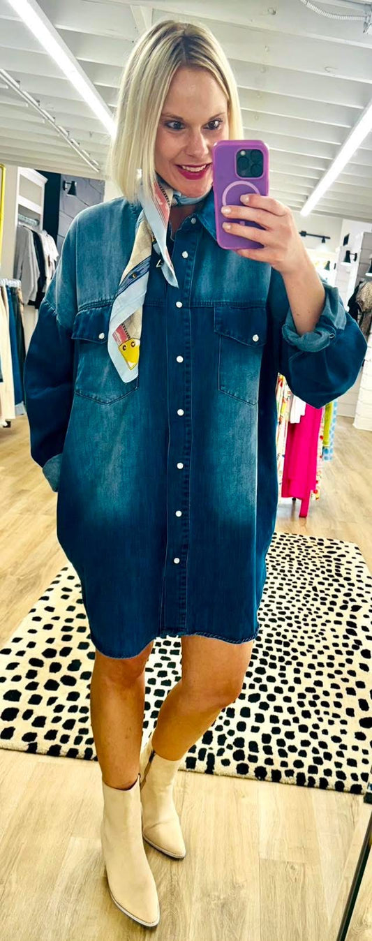 Casually Yours Denim Dress/Top