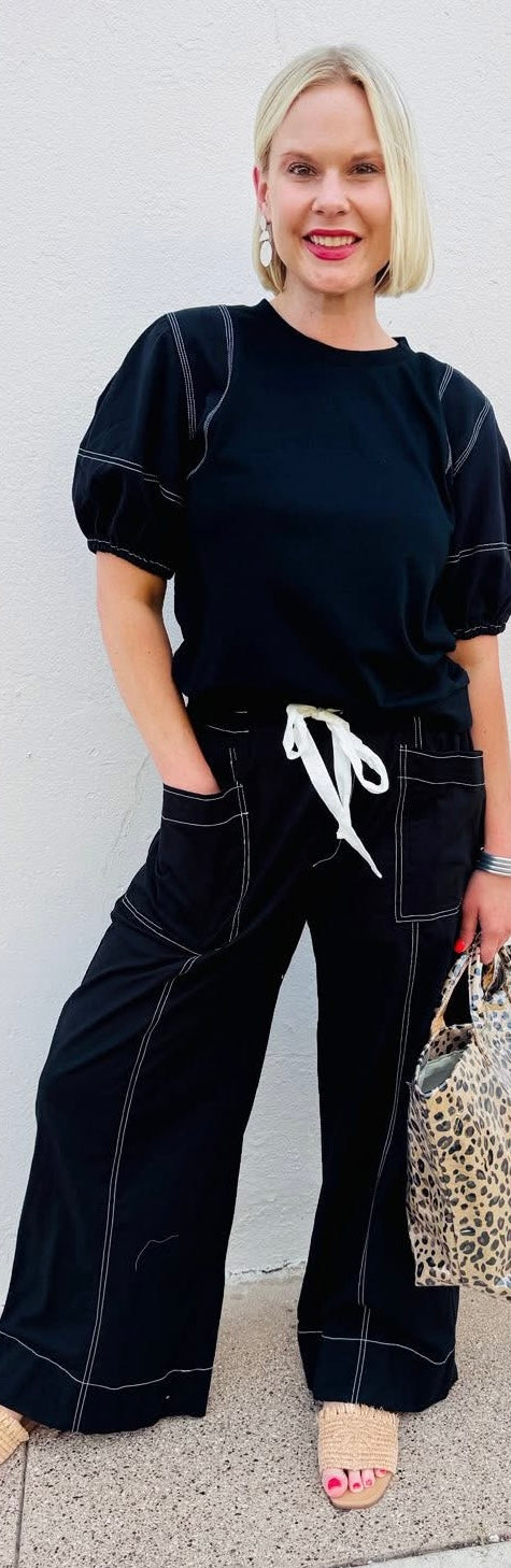 Street Style Chic Drawstring Pants