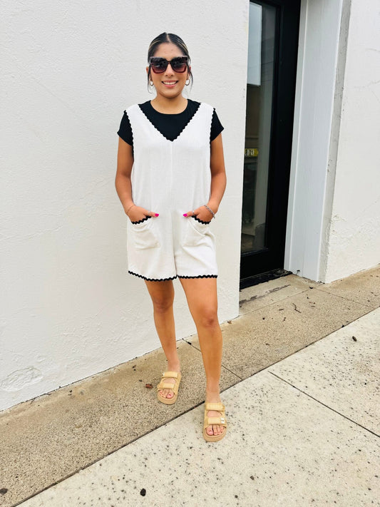 Sweet Life Ric Rac Romper