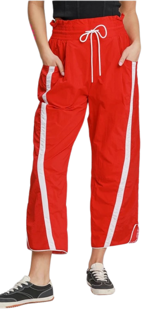 Cropped Windbreaker Pants