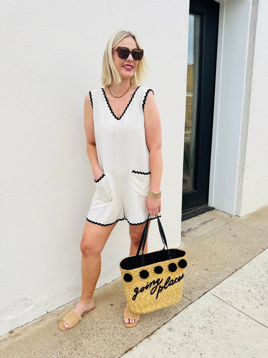 Sweet Life Ric Rac Romper