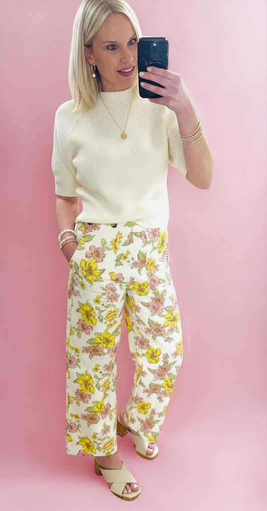 Make You Mine Cream Knit Top